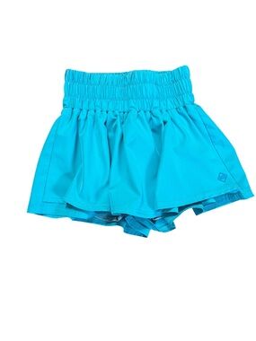 Women's Hybrid Teal  Aqua Blue Athletic Skort with Elastic Waist Size XS